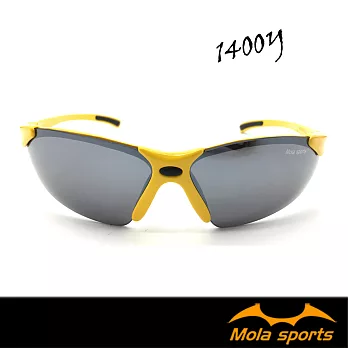 Mola Sports 摩拉運動太陽眼鏡 男女 超輕 黃 1400Y-跑步/高爾夫/戶外/登山