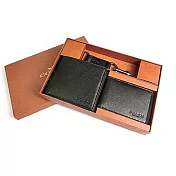 COACH 皮革短夾鑰匙圈禮盒組-黑 (現貨+預購)黑