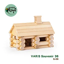 VARIS木製建構積木 - 豬二哥的小木屋36片 - G06