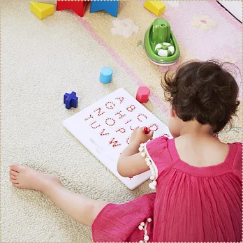 美國 Kid O嬰幼兒玩具-大寫ABC磁球板
