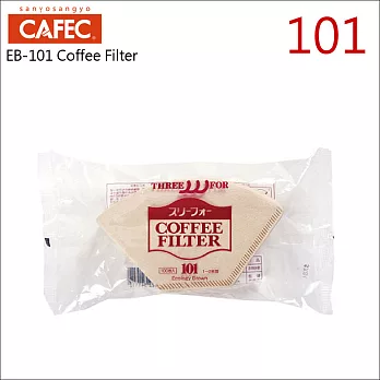 日本三洋 EB-101 無漂白咖啡濾紙100枚*3袋 (1-2人用) HG5563