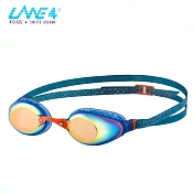 LANE4羚活 A935 女性專用電鍍防霧泳鏡藍