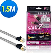MAGIC Cat.7 FTP光纖網路極高速扁平網路線(專利折不斷接頭)-1.5M