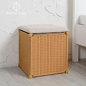 【藤立方】組合收納椅凳-DIY 蜂蜜色