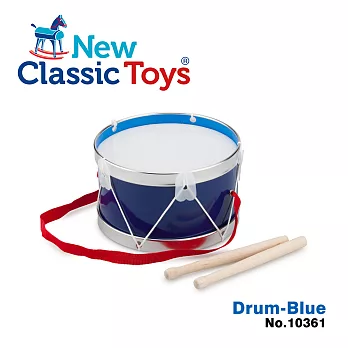 【荷蘭New Classic Toys】幼兒音樂鼓-俏皮藍 - 10361