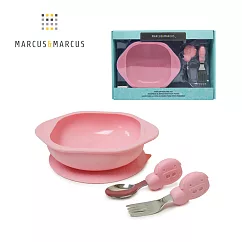 【MARCUS&MARCUS】動物樂園寶寶握握學習禮盒組─粉紅豬
