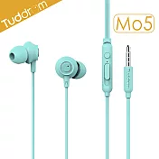 Tuddrom小魔鴨 Mo5輕巧型入耳式線控耳機藍綠色
