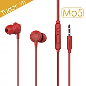 Tuddrom小魔鴨 Mo5輕巧型入耳式線控耳機紅色