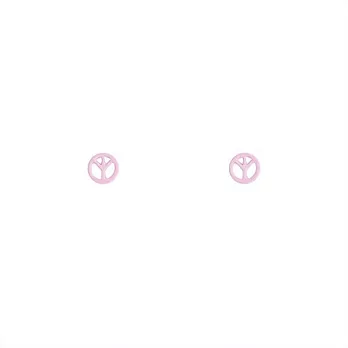 Snatch 迷你和平耳環-粉紅 / Mini Peace Earrings - Pink