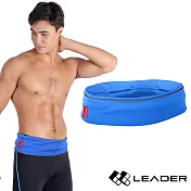 【LEADER】Speedy Belt彈力運動收納腰帶S(藍色)