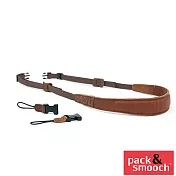 Pack & Smooch NAPPA 超舒適皮革相機頸繩 (淺棕)