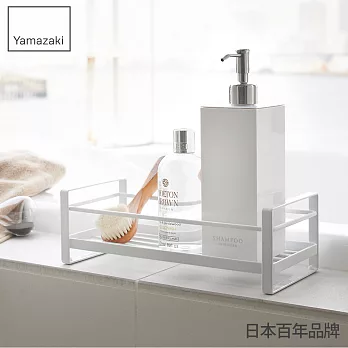 日本【YAMAZAKI】MIST 瓶罐小物收納單層架 (白)