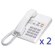 辦公室用電話-瑞通 電話機RS-802HF-WT 白色兩台組