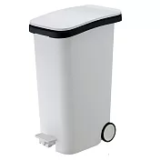 日本RISU|(Smooth系列)踩踏式緩衝靜音垃圾桶 31L 白色