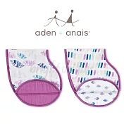 美國Aden+Anais 經典拍隔兩用巾(2入裝) 紫色秋天款7041
