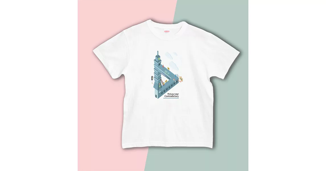 【kuroi-T】矛盾人生 日本United Athle純棉柔感 中性T恤XL白色