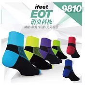 【ifeet】(9810)不會臭的襪子寬口無痕薄款減壓除臭運動襪-4雙入隨機出貨不挑色