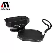 美儂Mennon 4:3攝錄影機DV鏡頭遮光罩方形37mm遮光罩太陽罩DVs-37(口徑37mm；附蓋子含繩)