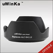 uWinka索尼副廠遮光罩UAL-SH112相容Sony原廠ALC-SH112遮光罩適E 18-55mm F3.5-5.6 16mm F2.8 OSS