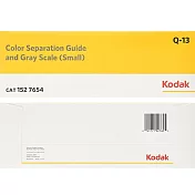 美國KODAK柯達專業色階卡校色卡+標準灰卡Q-13(2張入)校色板Color Separation Guide & Gray Scale適商業攝影