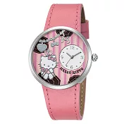 Hello Kitty LK698 浪漫公主凱蒂貓小巧刻度指針皮帶錶- 粉色