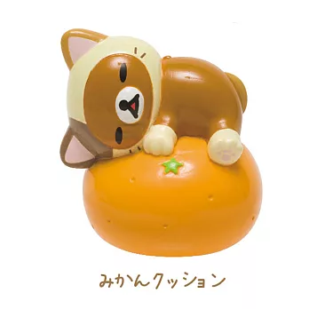San-X 拉拉熊快樂貓生活系列迷你盒玩。橘子懶熊