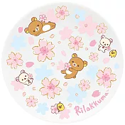 San-X 拉拉熊櫻花紛飛系列陶瓷盤。粉