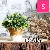 【Meric Garden】Zakka風格居家裝飾高仿真植物景觀盆栽桌面擺設 (綠半球)S