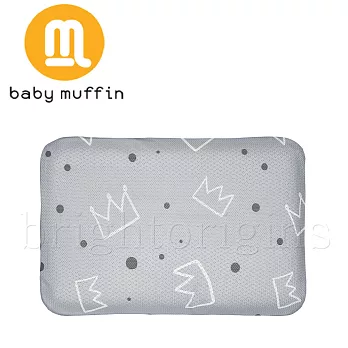 baby muffin 3D透氣塑型枕(兒童款)-皇家銀冠