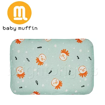 baby muffin 3D透氣塑型枕(兒童款)-海藍章魚