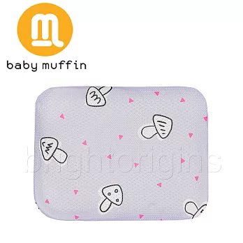 baby muffin 3D透氣塑型枕(嬰兒款)-森紫蘑菇