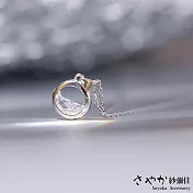 【Sayaka紗彌佳】925純銀你眼中的汪洋晶鑽造型項鍊