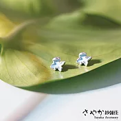 【Sayaka紗彌佳】925純銀 清新風格小水花造型耳環