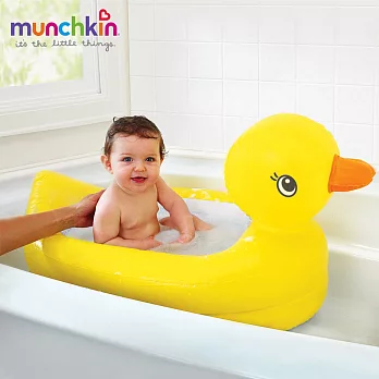 munchkin滿趣健-充氣式感溫鴨子造型浴盆