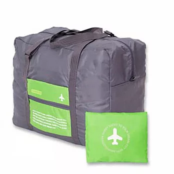DF Queenin - 韓版折疊款大容量手提式旅行袋-共4色綠色