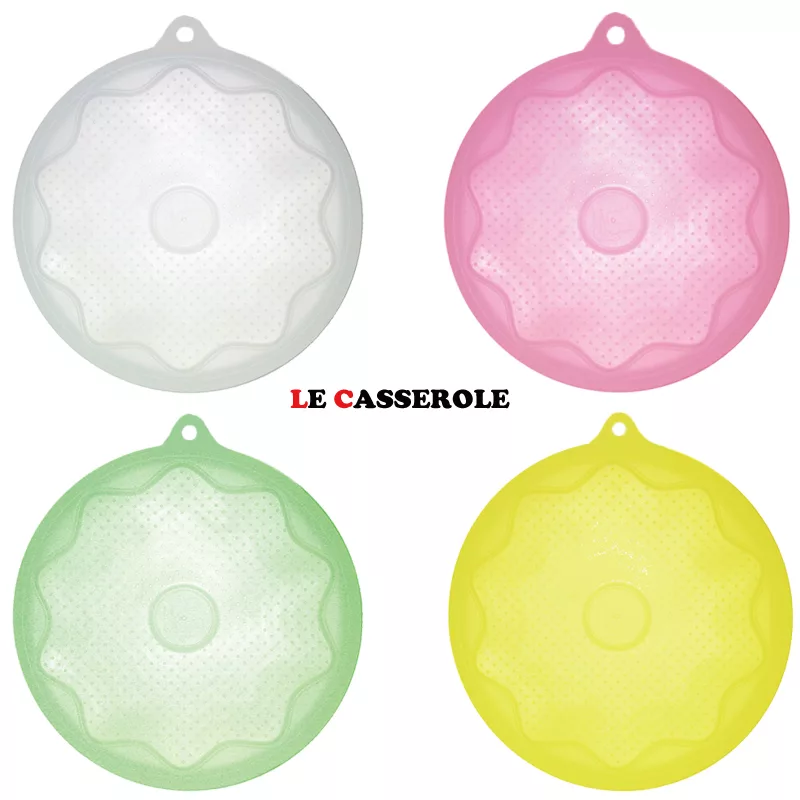 【LE CASSEROLE】環保白金矽膠保鮮膜25cm_1入_黃色