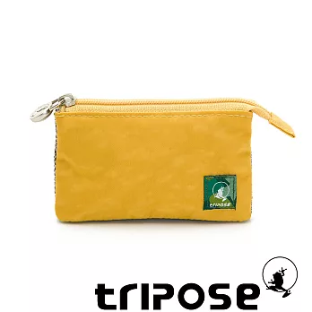 tripose 漫遊系列岩紋簡約微旅萬用零錢包- 黃色