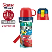 日本Skater 不鏽鋼保溫水壺(直飲470ml+杯蓋組)-麥昆McQueen