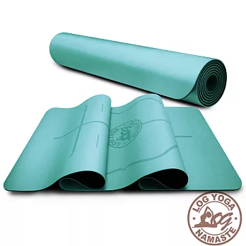 LOG YOGA 樂格 PU環保天然橡膠 專業款瑜珈墊 -藍色 (厚度5mm)