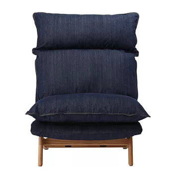 [MUJI無印良品]高椅背和室沙發用套/1人座/ 棉丹寧/藍色