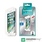 AmazingThing Apple iPhone 8/7 滿版強化玻璃保護貼 白