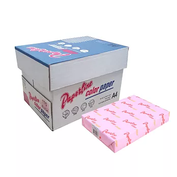 PAPERLINE粉紅色190彩色影印紙A4-70g/㎡-500張裝(10包)