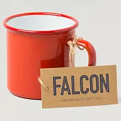 Falcon 獵鷹琺瑯 琺瑯馬克杯 水杯 350ml- 紅白