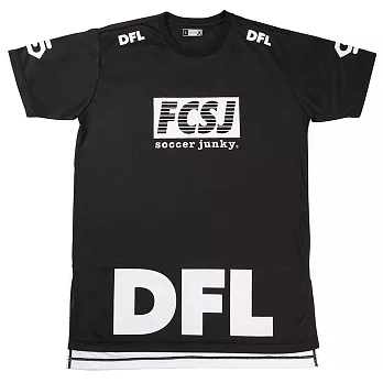 soccer junky 中性FCSJ X DFL字樣日本機能T恤M黑