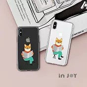 INJOYmall for iPhone 7+ / 8+ 插畫風俏皮柴柴透明防摔手機殼 保護殼