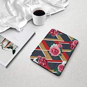 INJOYmall for iPad mini123 系列 Smart cover皮革平板保護套 時尚花朵款