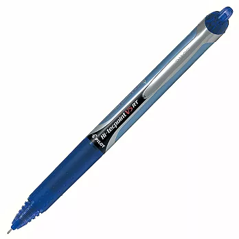 百樂 按鍵式V5鋼珠筆0.5藍藍