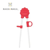 【MARCUS＆MARCUS】動物樂園幼兒學習筷-獅子(紅)