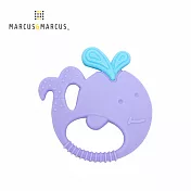 【MARCUS＆MARCUS】 動物樂園感官啟發固齒玩具-鯨魚(紫)