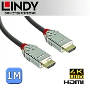 LINDY 林帝 CROMO鉻系列 HDMI 2.0 (Type-A) 公 to 公 傳輸線 1M (37871)